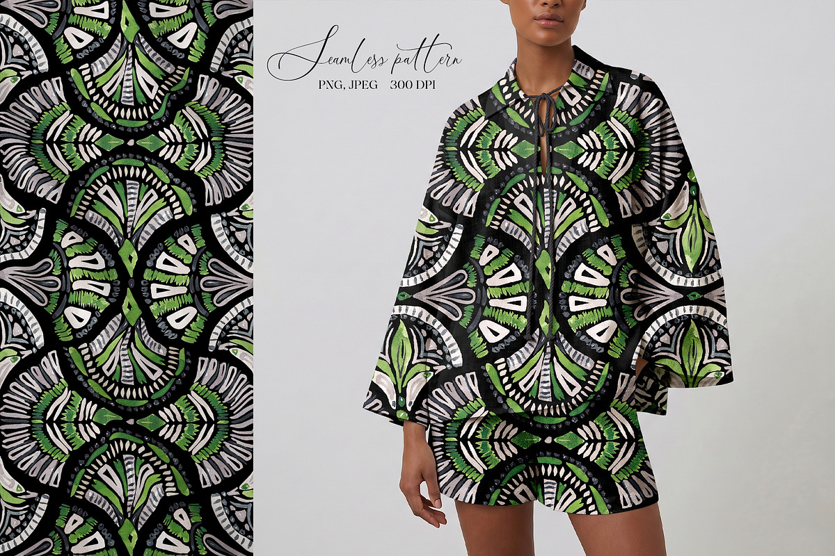 Tribal Geometrical Seamless Pattern, a Pattern Graphic by SirenaArt (Photo 8 of 10)