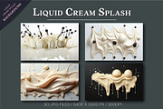 Liquid Cream Splash Background., a Decorative Illustration by KENO Mascots (Thumbnail 4 of 5)