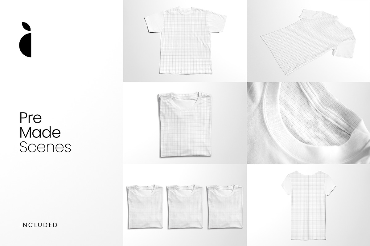 GRAINY T-Shirt Mockup Kit VOL2, a Shirt Mockup by Catkie - Digital Art (Photo 3 of 10)