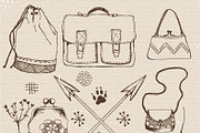 Vintage sketched objects & textures, an Object Illustration by Lisa Glanz (Thumbnail 3 of 5)