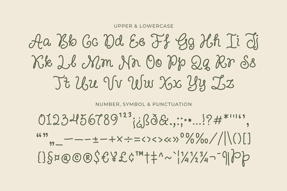 Curly Unique - A Playful Script Font, a Script Font by Ainun Jinan (Photo 8 of 8)