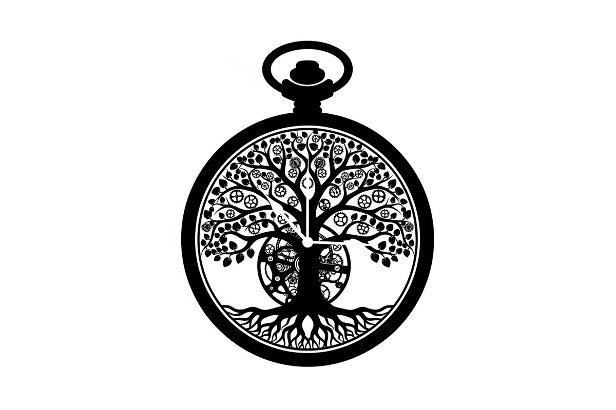 Steampunk Tree of Life Symbol Bundle, an Illustration by yasushie (Photo 8 of 31)