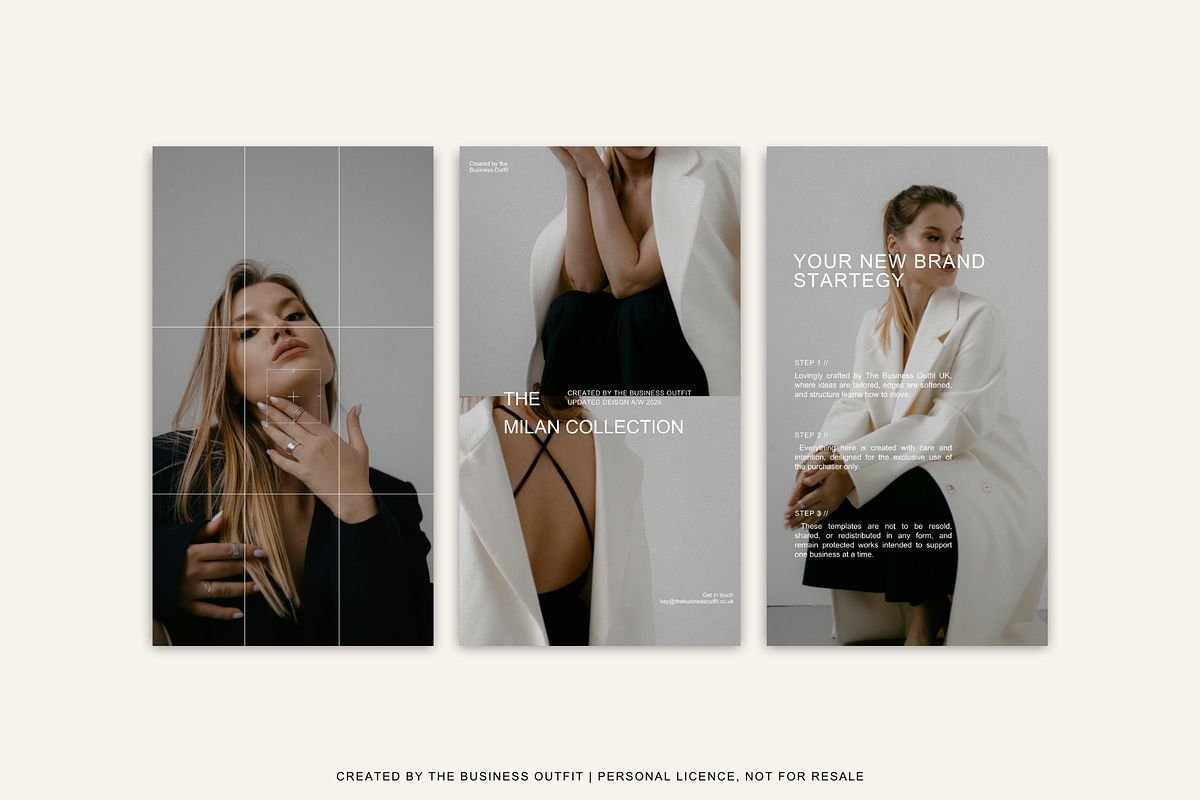 CANVA Milan Instagram Templates, a Social Media Template by thebusinessoutfit (Photo 9 of 18)