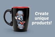 funny skull face skateboard, a Sport Illustration by gunaonedesign (Thumbnail 2 of 4)