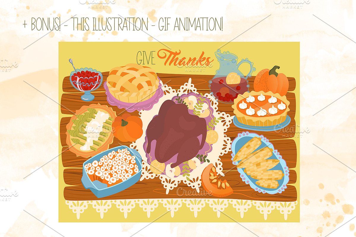 Happy Thanksgiving Day, an Illustration by YuNa (Photo 11 of 11)