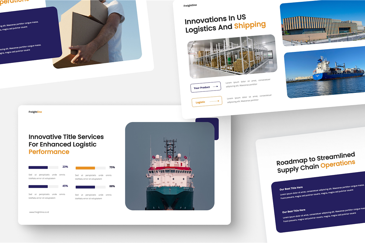 Logistic & Shipping Keynote, a Presentation Template by Annora Studio (Photo 2 of 5)