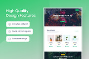 Plants Ecommerce Website Template, an UI Kit Template by Kreativ Space (Thumbnail 3 of 5)