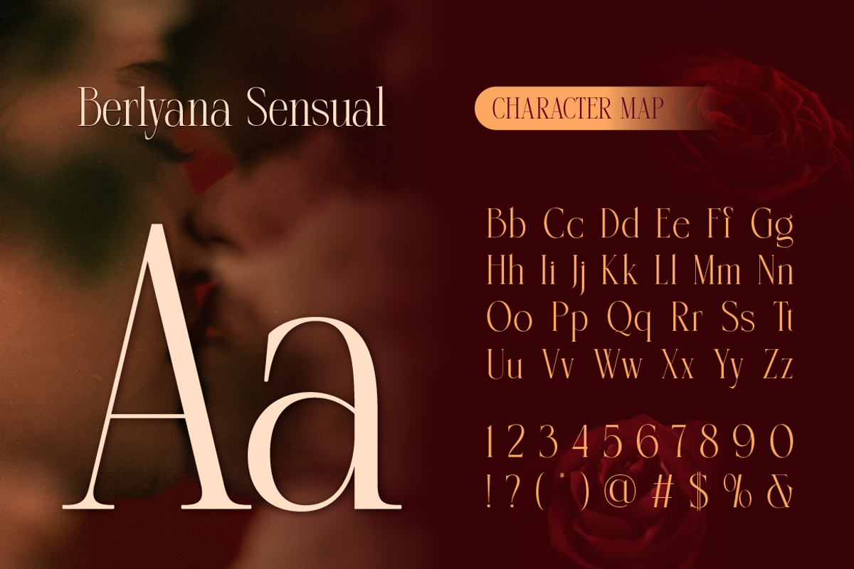 Berlyana Sensual, a Script Font by Burntilldead (Photo 2 of 14)