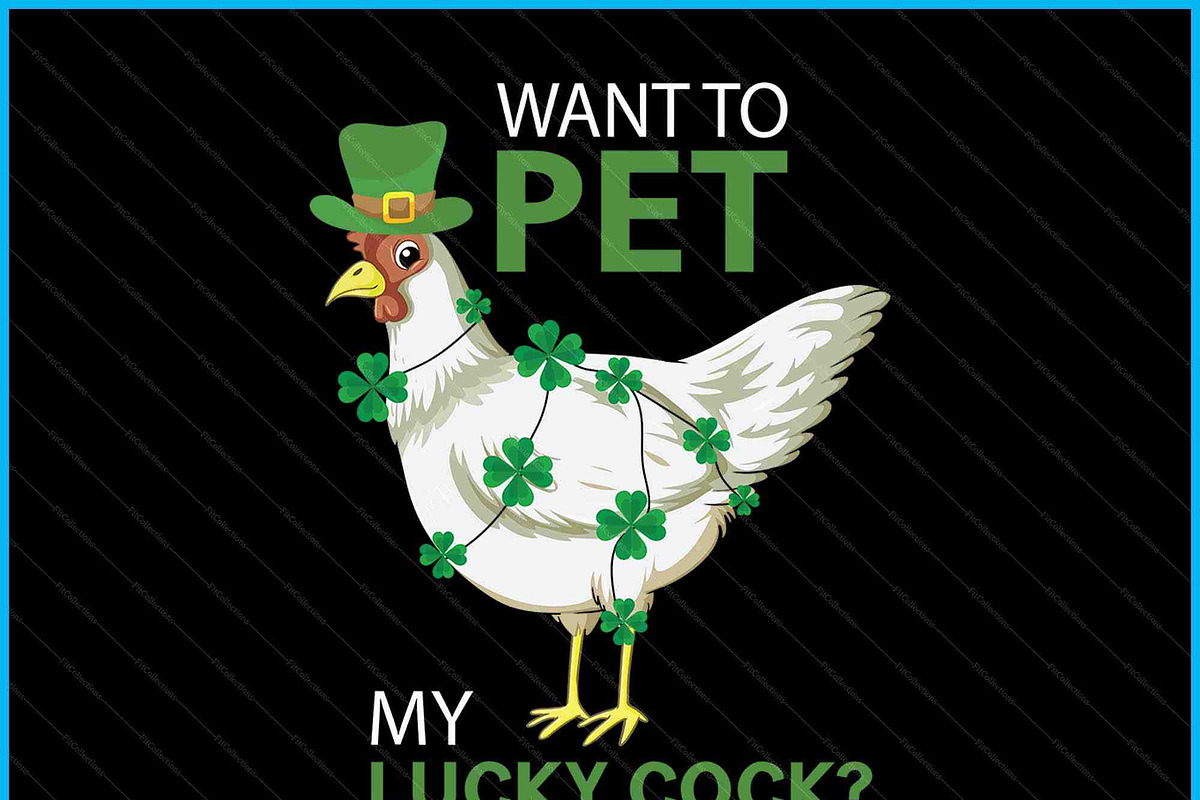 Lucky Cock Chicken St. Patrick's Day, an Object Graphic by Creativeusart (Photo 2 of 4)