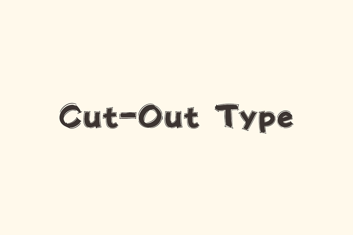 Sketchmark Cut Paper Display Font, a Sans Serif Font by Graphic Spirit (Photo 7 of 8)