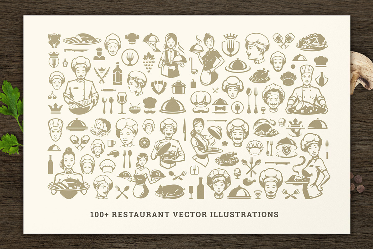 Restaurant Logos & Badges Bundle, a Branding & Logo Template by Vasya Kobelev (Photo 53 of 54)