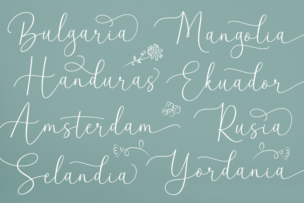 Blooming Garden, a Script Font by Rotterlab Studio (Photo 11 of 16)