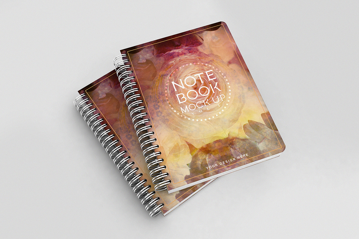 Notebook Mockup Vol 1, a Print Template by Honnum Graphic Art (Photo 6 of 12)