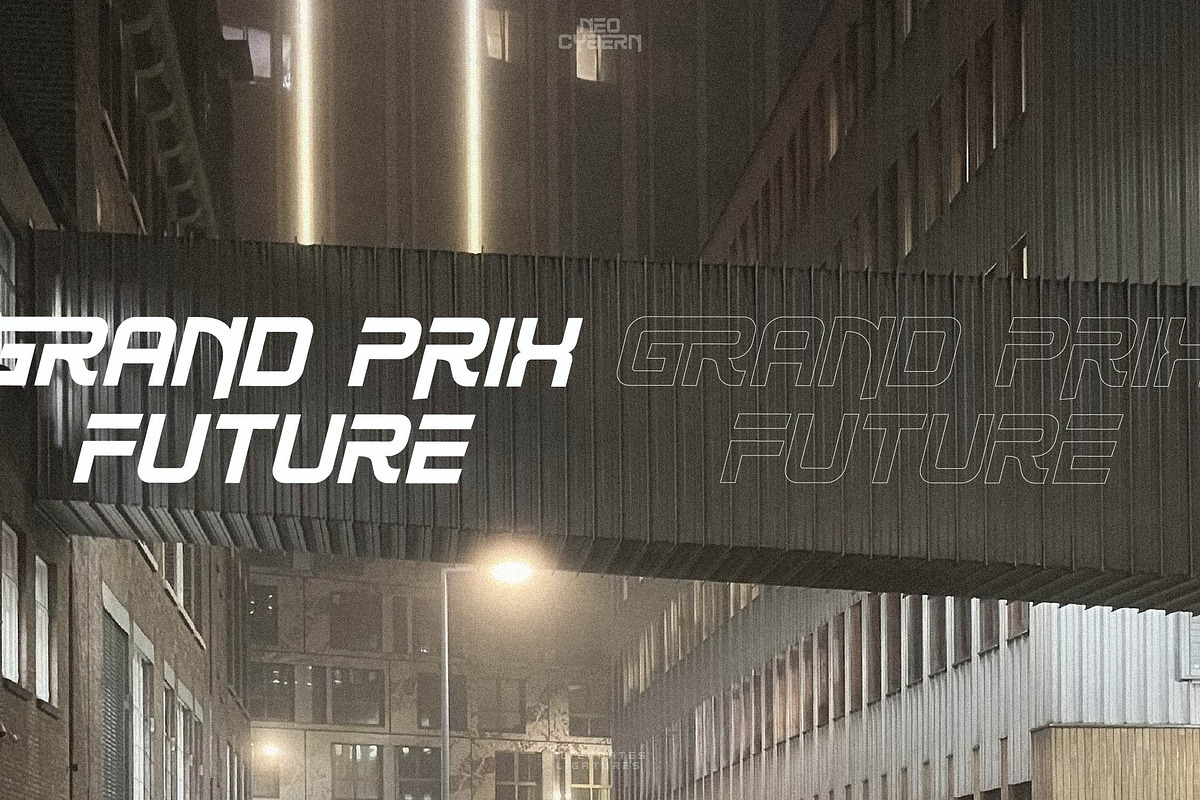 Neo Cybern Futuristic Display Font, a Sans Serif Font by Storytype Studio (Photo 7 of 13)