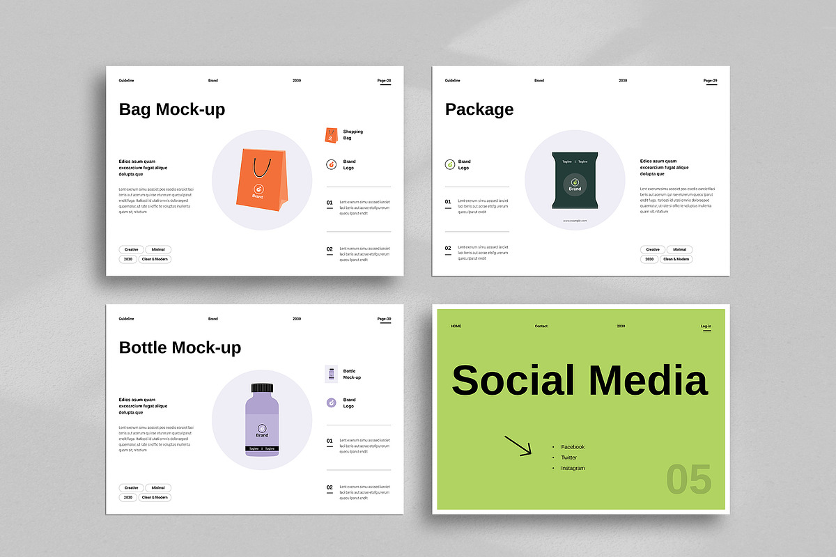 Brand Identity Guidelines Template, a Brochure Template by TemplateFolio-Shop (Photo 12 of 21)