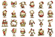 Whimsical Polka Dots Easter Clipart, an Illustration by designcity5 (Thumbnail 2 of 5)