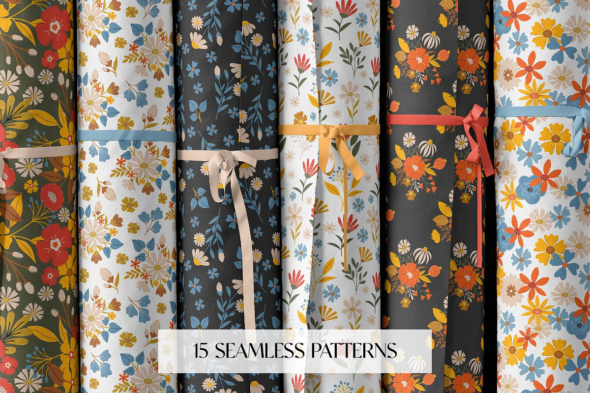 Blooming Season. Flowers & Patterns, a Decorative Illustration by EltaMaxArt (Photo 13 of 14)