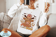 Moo I Mean Boo Highland Cow PNG, a Seasonal Illustration by Daily.Designs (Thumbnail 4 of 5)