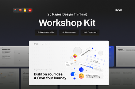 Design Thinking Workshop Deck, a Presentation Template by pickolabstudio