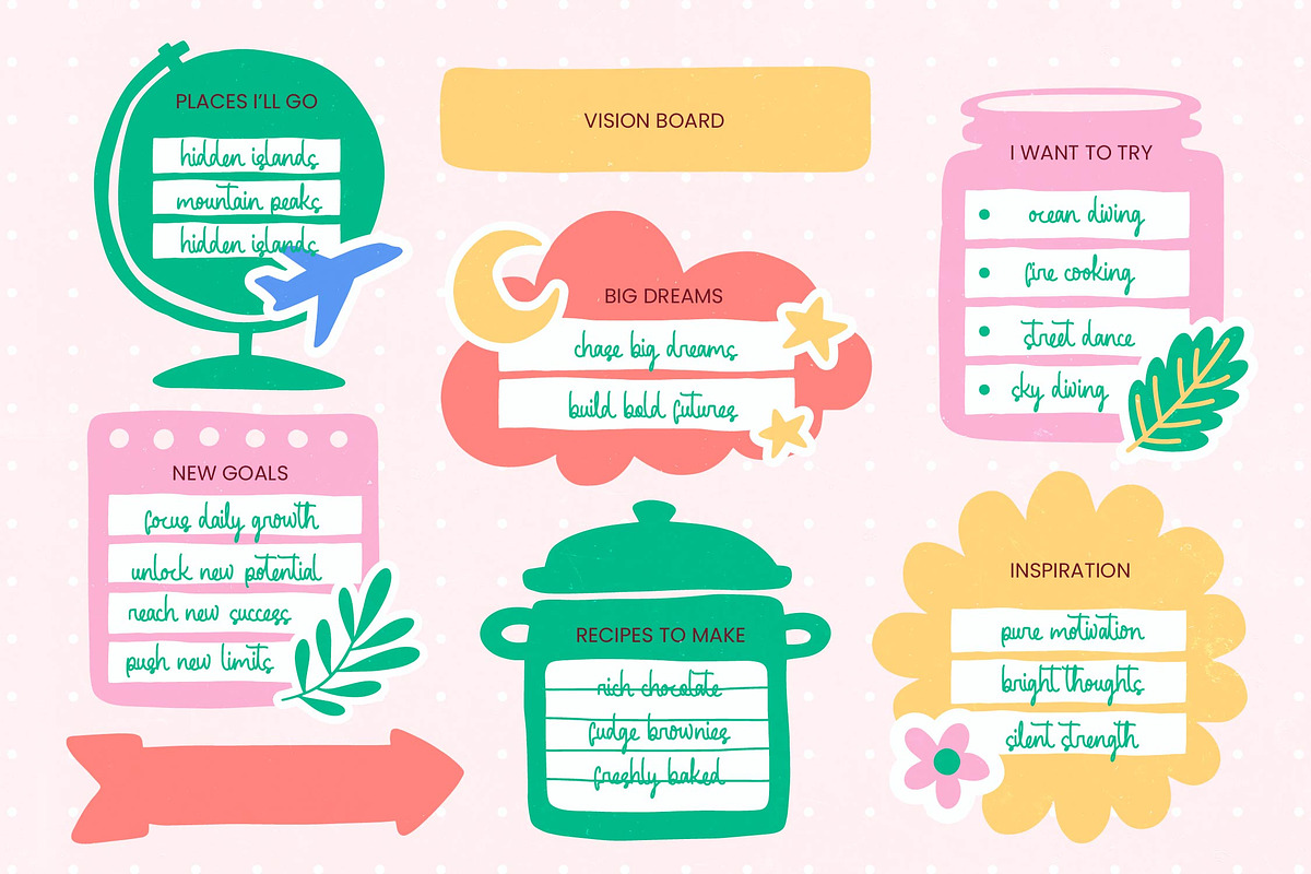 Honey Sweet Sticky Notes & Quotes, a Script Font by Letterena Studios Script (Photo 6 of 10)