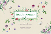 English garden, a Decorative Illustration by long summer (Thumbnail 1 of 8)