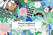 Floral euphoria graphic set, a Decorative Illustration by Lera Efremova (Thumbnail 1 of 12)