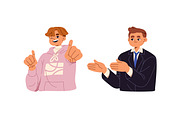 People pointing with finger set, a Person Illustration by PaperTrident (Thumbnail 2 of 7)