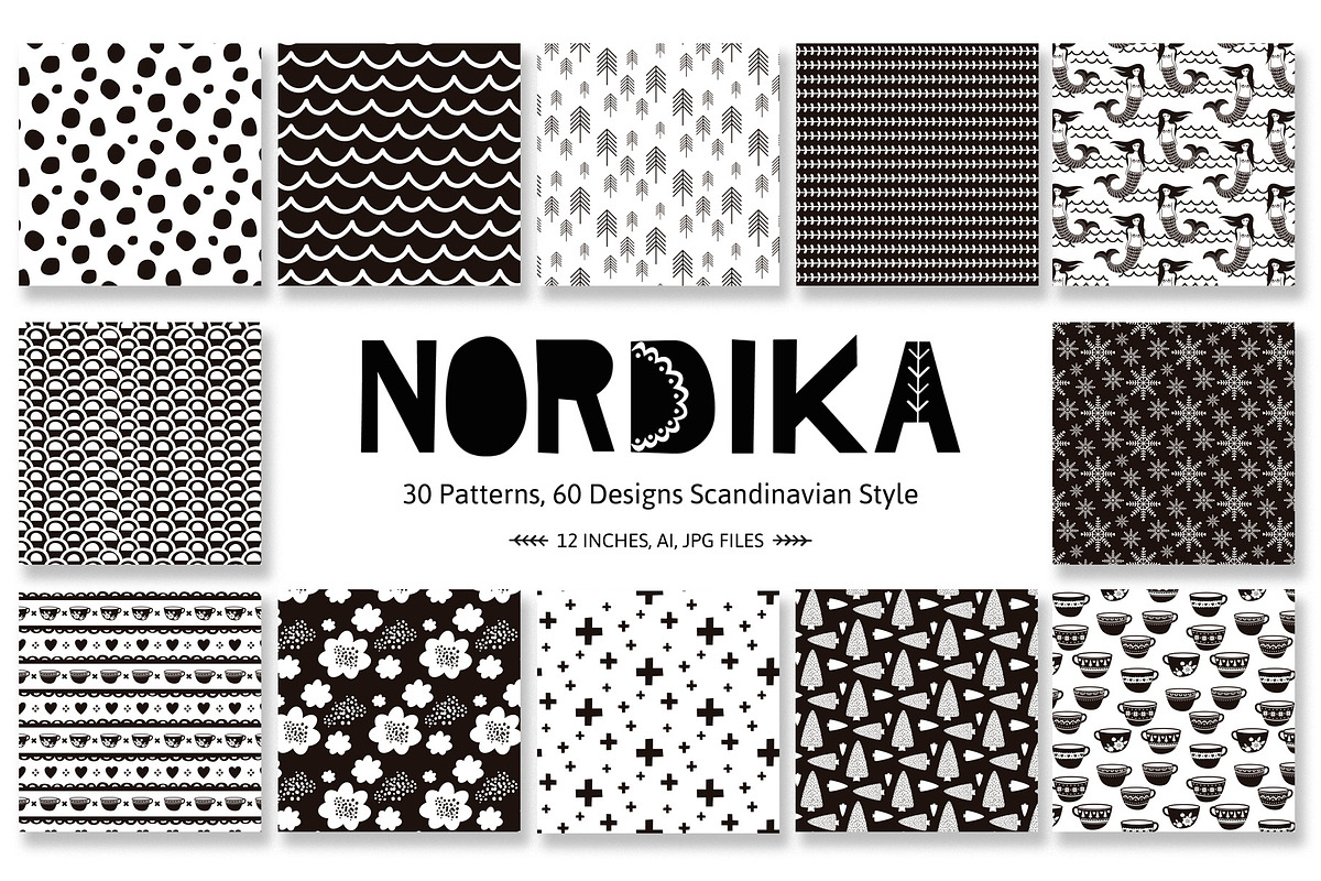 Nordika Seamless Patterns, a Pattern Graphic by Chus Moreno Studio (Photo 8 of 9)