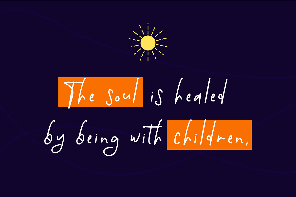 Childish, a Script Font by Badsign Type (Photo 2 of 5)
