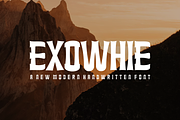 Exowhie - Font, a Handwritten Font by artchiles_design (Thumbnail 3 of 5)
