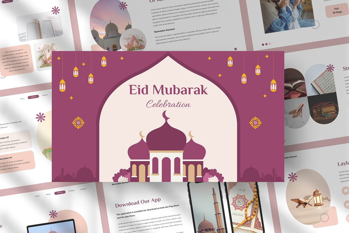 Eid Mubarak, a Presentation Template by FIBRINOSÄ (Photo 1 of 2)