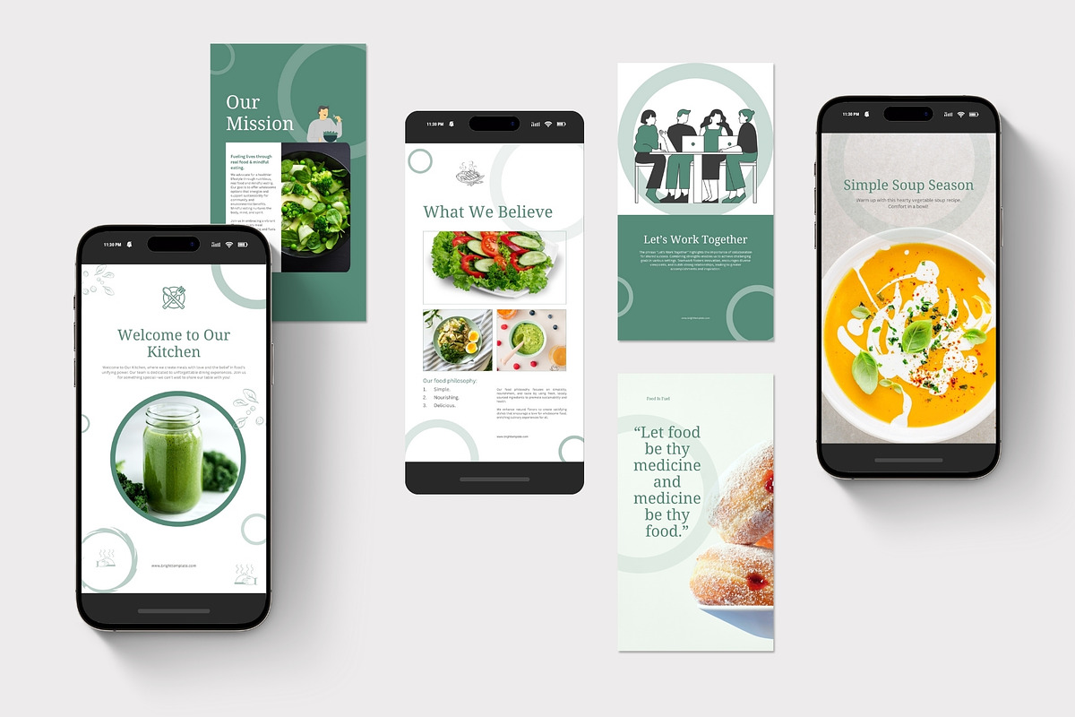 Food & Restaurant Instagram Bundle, a Social Media Template by TheBrightGrap (Photo 4 of 23)