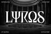 Lyros Greek Font, a Font by PutraCetol Studio (Thumbnail 1 of 5)