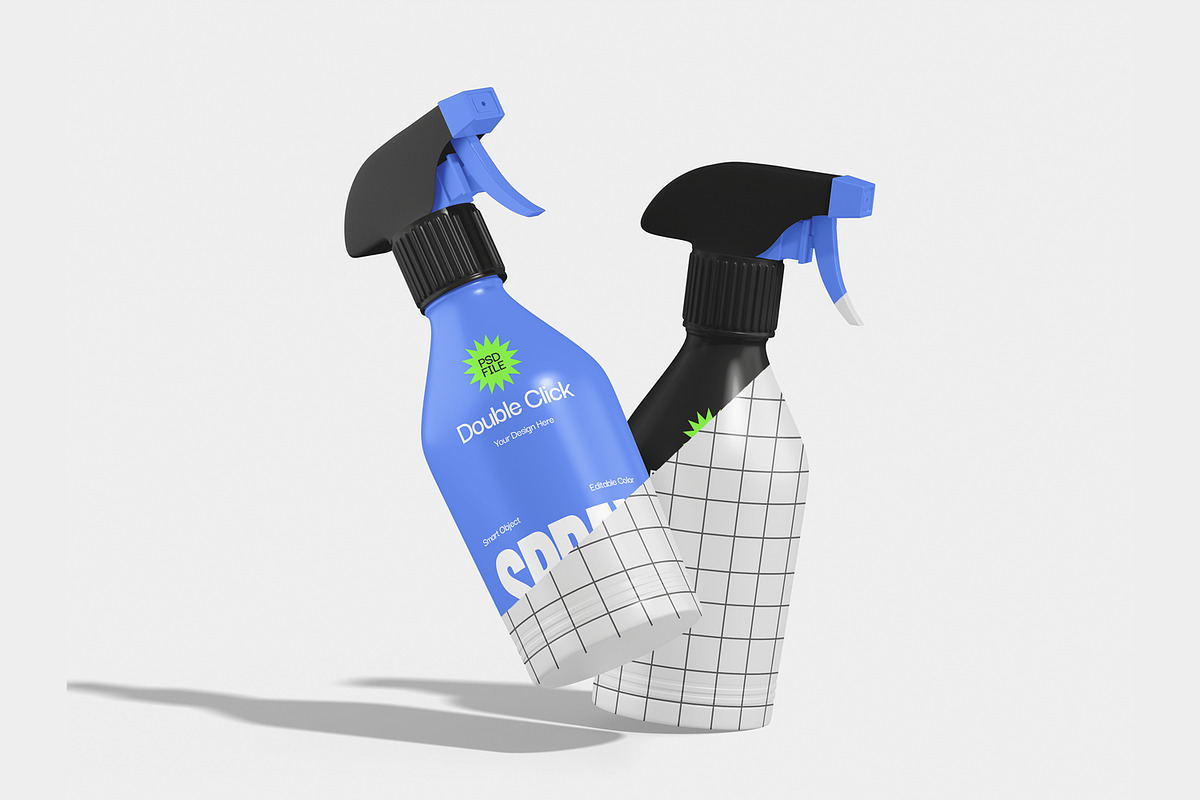 Spray Bottle Mockup, a Household Mockup by Unerispace (Photo 2 of 3)