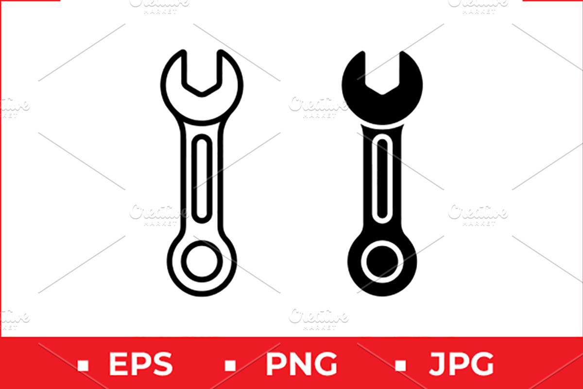 Wrench Vector Icons, a Solid Icon by Artonix (Photo 1 of 2)