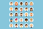 Cartoon vector avatars, a Person Illustration by Irina Mir (Thumbnail 2 of 3)
