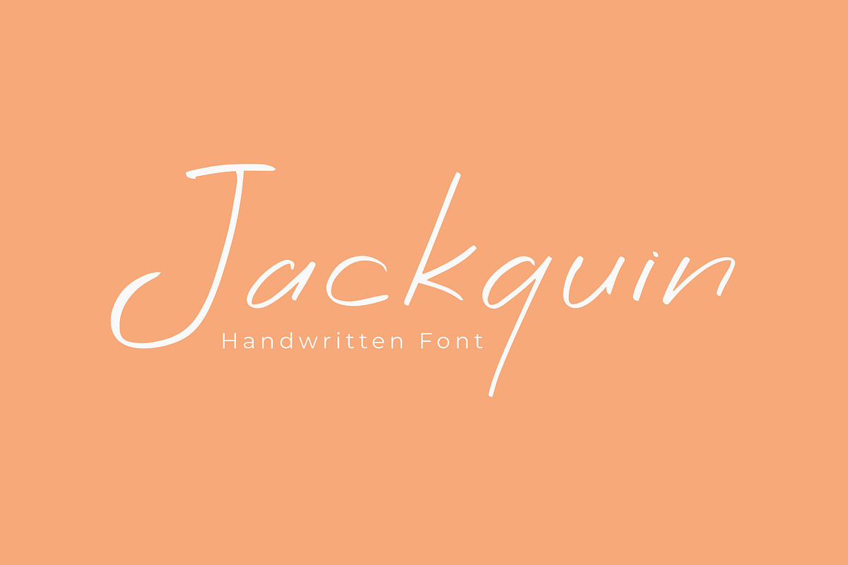 Jackquin Handwriting Font, a Handwritten Font by NTC Graphic (Photo 1 of 8)
