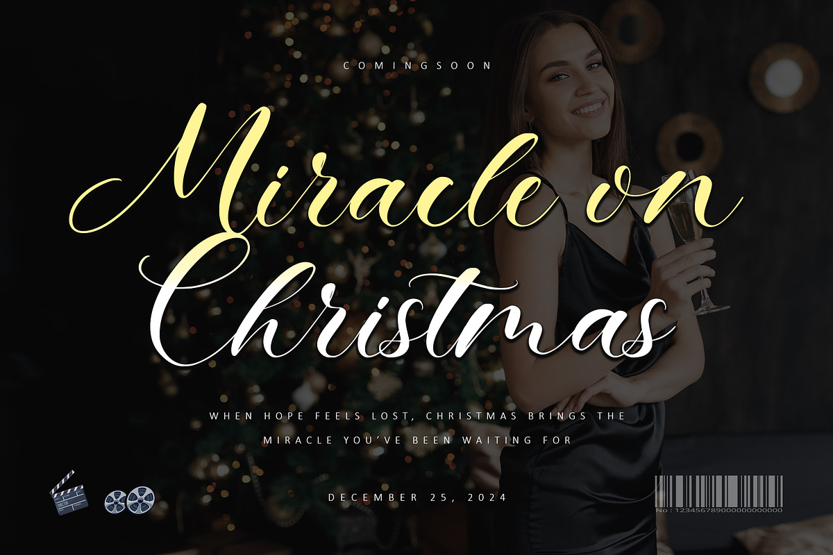 Christmas Twinkle, a Handwritten Font by Letterara (Photo 2 of 11)