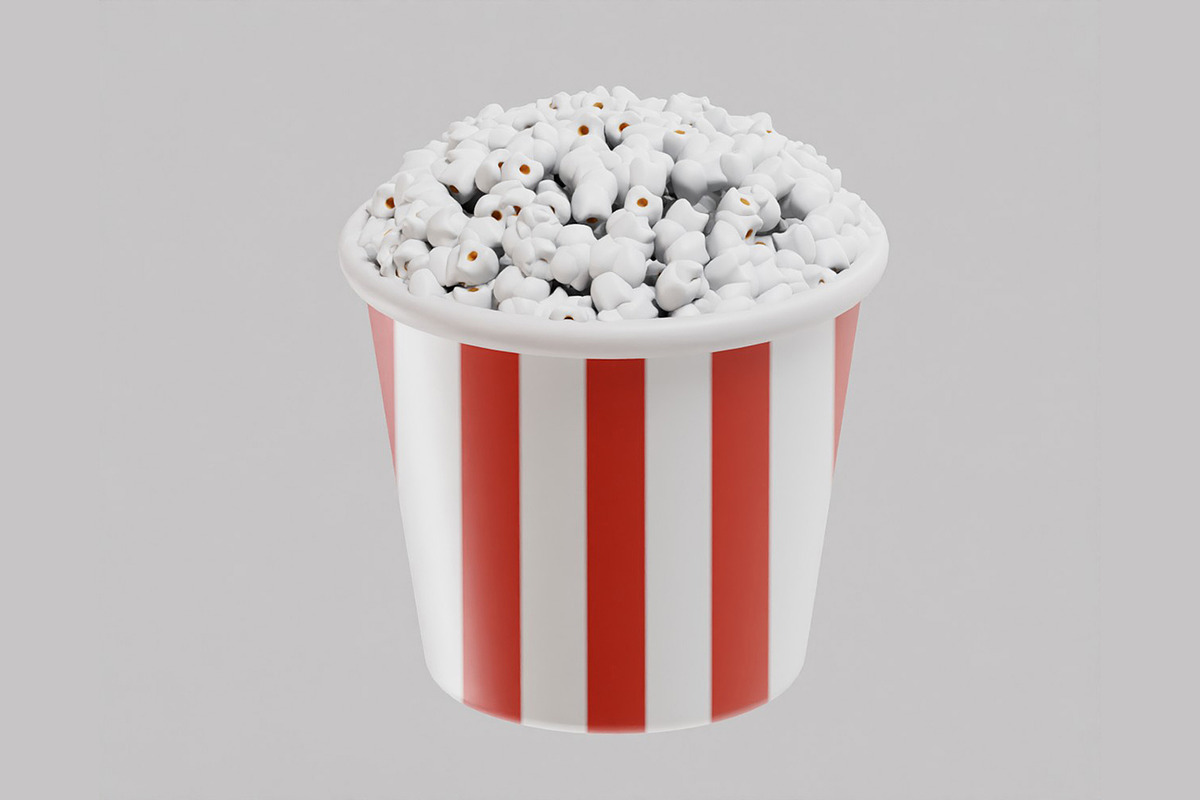 Popcorn buckets, an Object 3D Model by fahad121 (Photo 4 of 6)