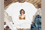 Leopard Print Summer Girl Clipart, an Illustration by Sublimation Artist (Thumbnail 4 of 6)