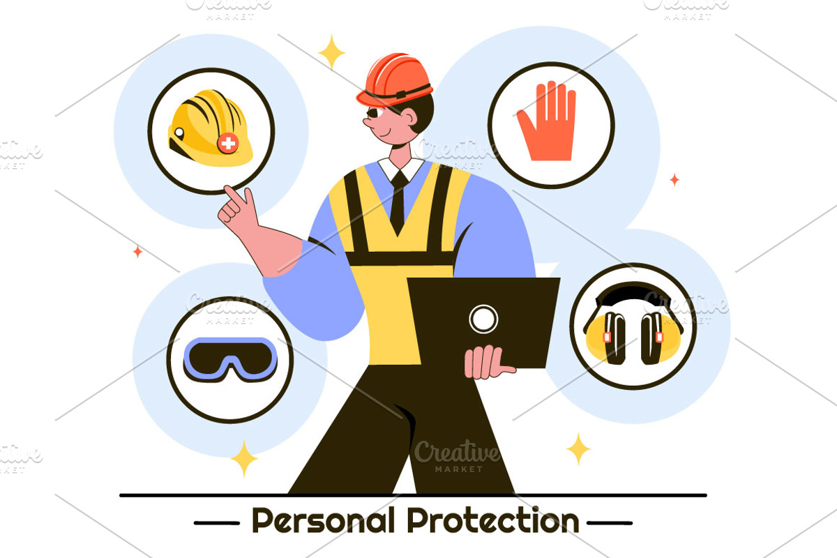 10 Personal Protection Illustration, a Person Illustration by denayunebgt (Photo 4 of 4)