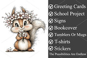 Watercolor Spring Animals Clipart, a Seasonal Illustration by Canvas Craft (Thumbnail 3 of 7)