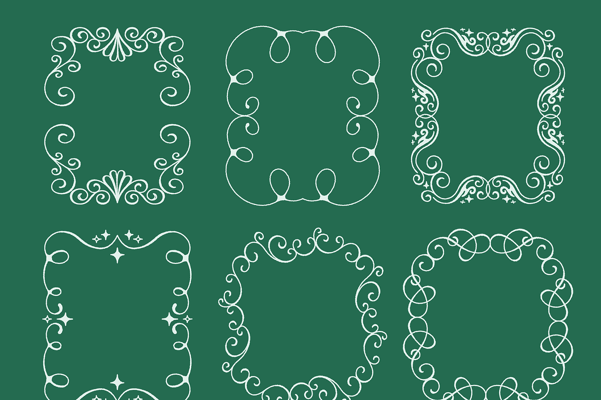 Vector Christmas Flourish Frames, an Object Graphic by venimo (Photo 13 of 13)