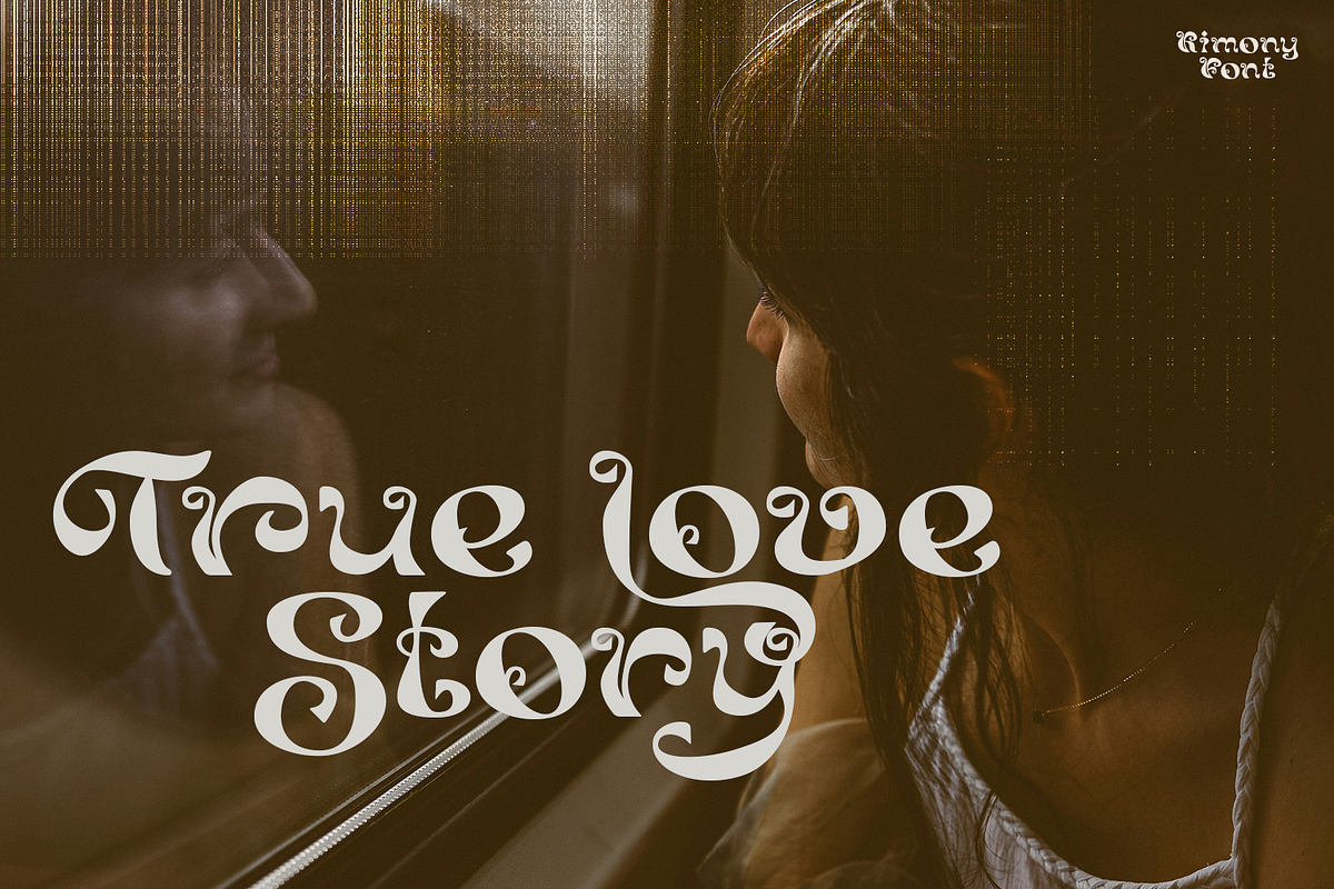 Kimony Display Font, a Font by madeDeduk (Photo 5 of 10)