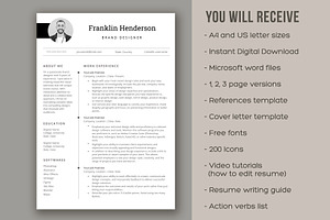 Creative Resume CV For Designer