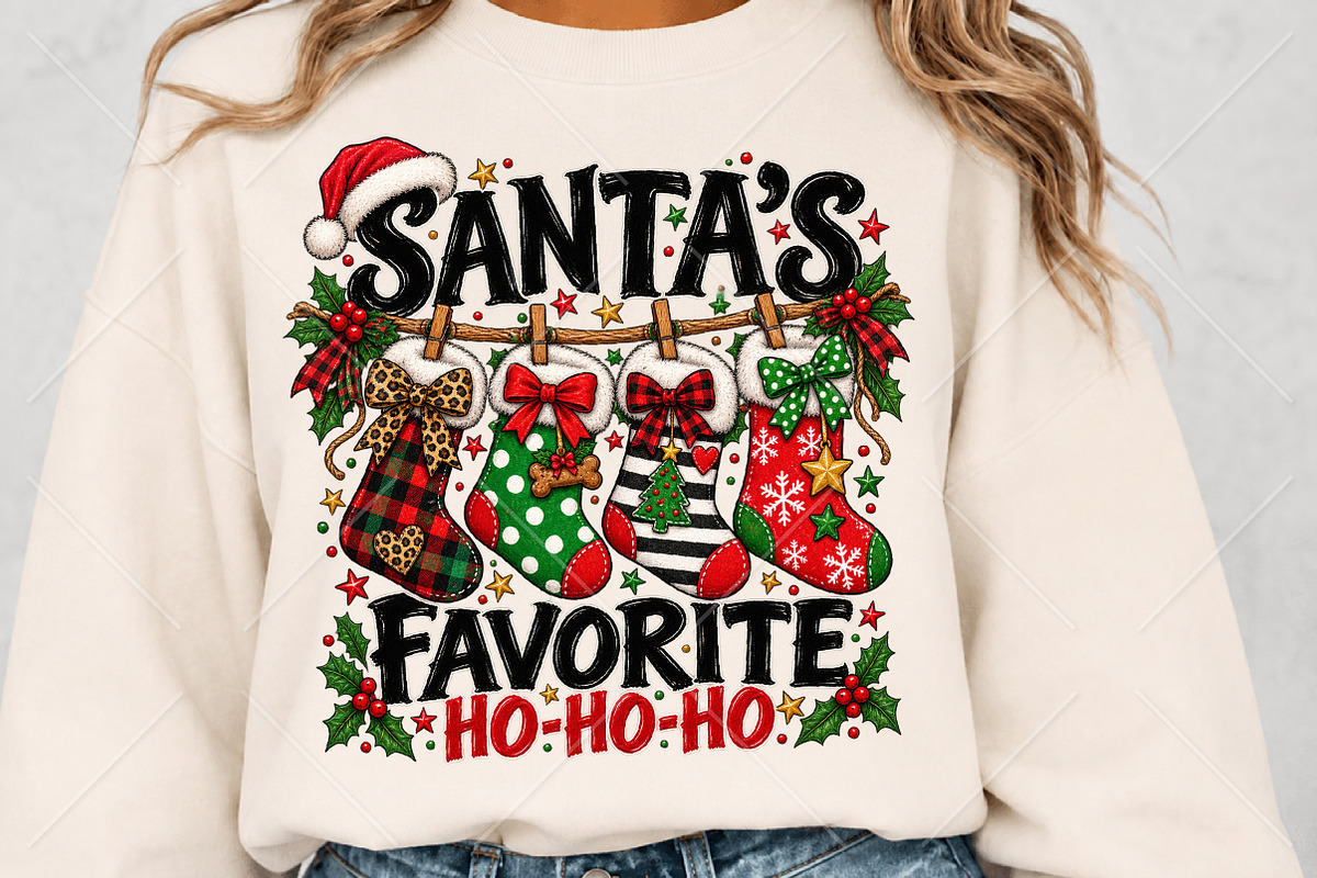 Santa's Favorite Ho Ho Ho Christmas, a Seasonal Illustration by Canvas Craft (Photo 5 of 6)