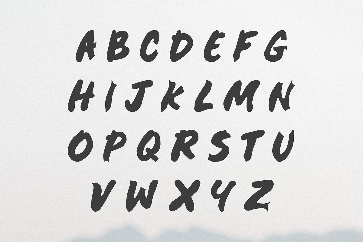 Taminda A Handmade Font preview 2