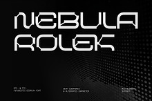 Nebula Rolek - Cyber Techno Typeface