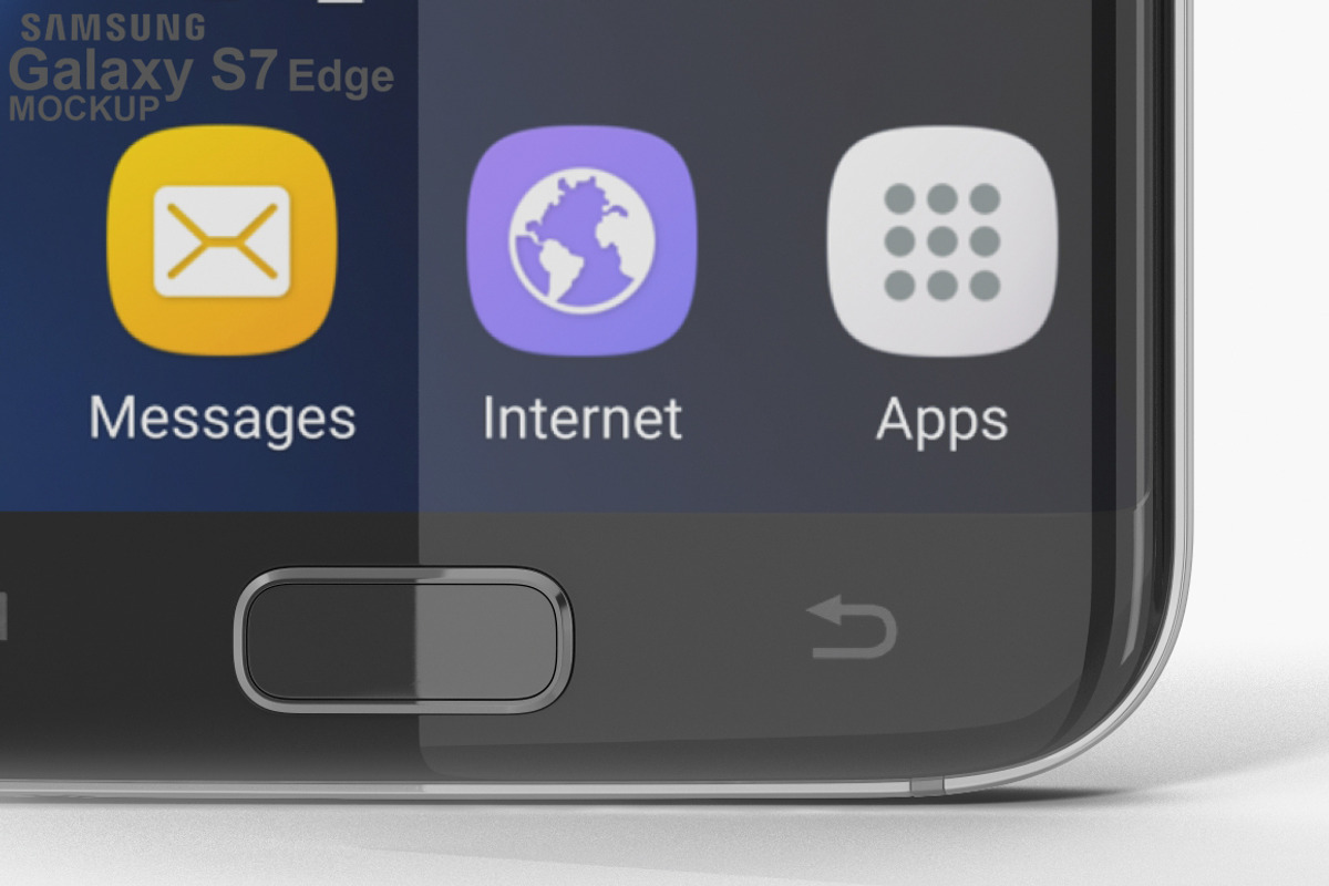 Samsung Galaxy S7 Edge Black Mockup, an Android Mockup by PSD Mockups (Photo 7 of 7)