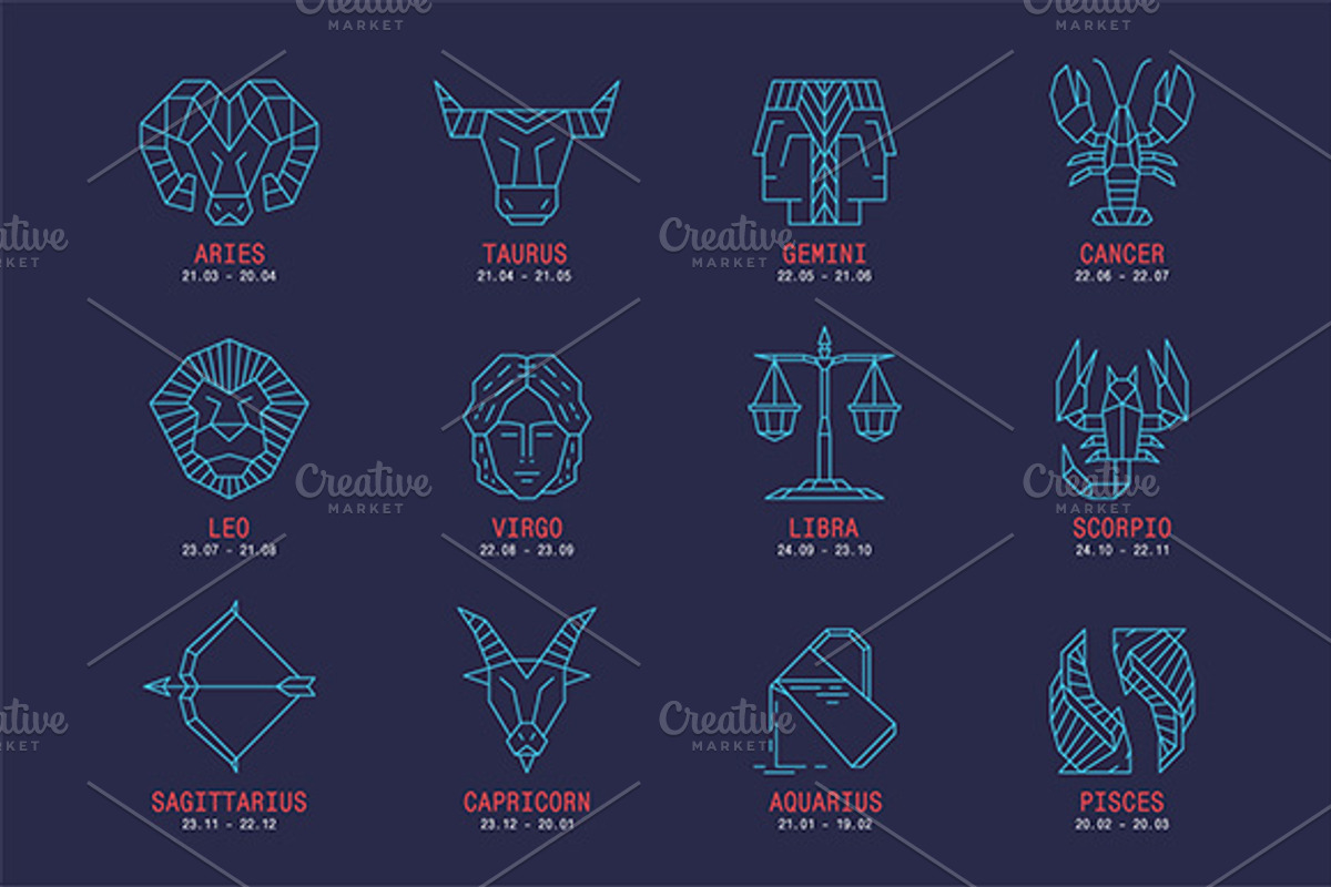 Zodiac signs, a Graphic by Volyk (Photo 3 of 16)